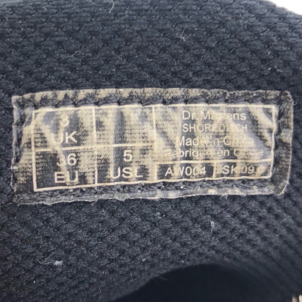 Dr. Martens Shoreditch Black Canvas Ankle Boots 5 - Picture 7 of 11